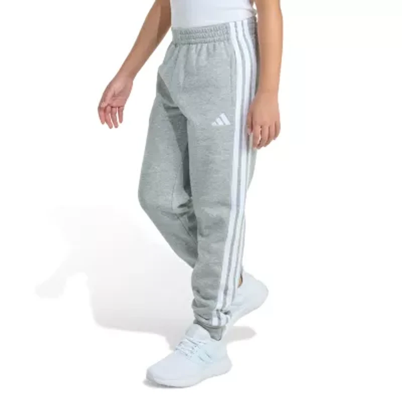 adidas Big Kid Girls Cuffed Mid Rise Regular Fit Fleece Jogger Pant