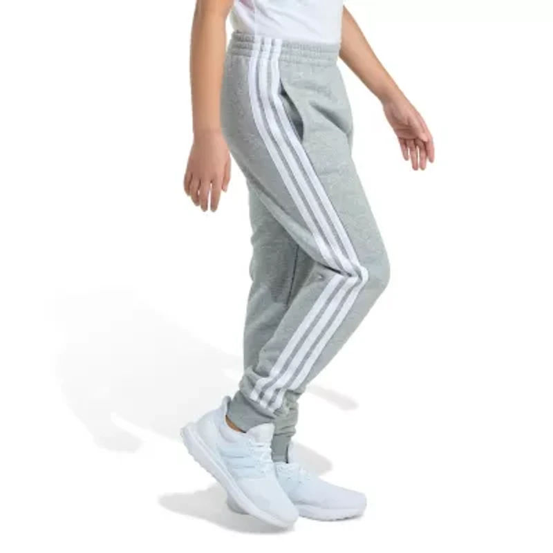 adidas Big Kid Girls Cuffed Mid Rise Regular Fit Fleece Jogger Pant