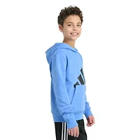 adidas Big Kid Boys Long Sleeve Fleece Active Hoodie