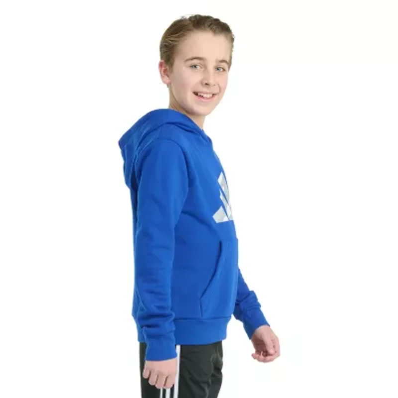 adidas Big Kid Boys Long Sleeve Fleece Active Hoodie