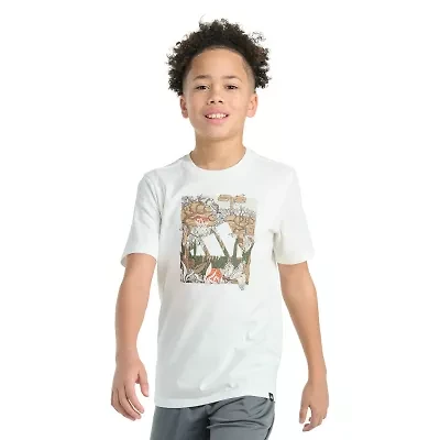 adidas Big Kid Boys Crew Neck Short Sleeve Regular Fit Graphic T-Shirt