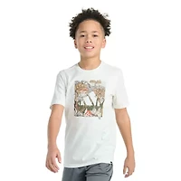 adidas Big Kid Boys Crew Neck Short Sleeve Regular Fit Graphic T-Shirt