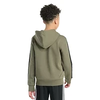 adidas Big Kid Boys Long Sleeve Fleece Zipper Hoodie