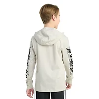 adidas Big Kid Boys Hooded Long Sleeve Regular Fit Graphic T-Shirt