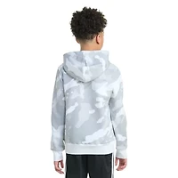adidas Big Kid Boys Long Sleeve Embroidered Fleece Active Hoodie