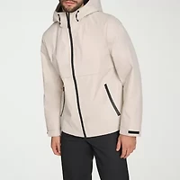 Dockers Mens Hooded Water Resistant Midweight Raincoat