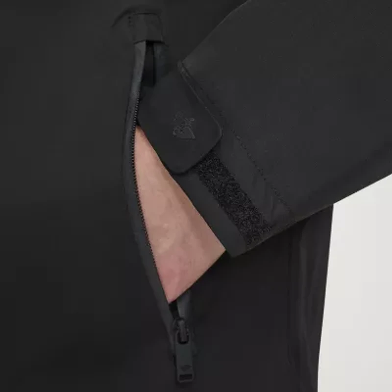 Dockers Mens Hooded Water Resistant Midweight Raincoat