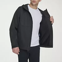 Dockers Mens Hooded Water Resistant Midweight Raincoat