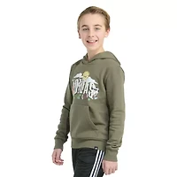 adidas Big Kid Boys Long Sleeve Fleece Hoodie