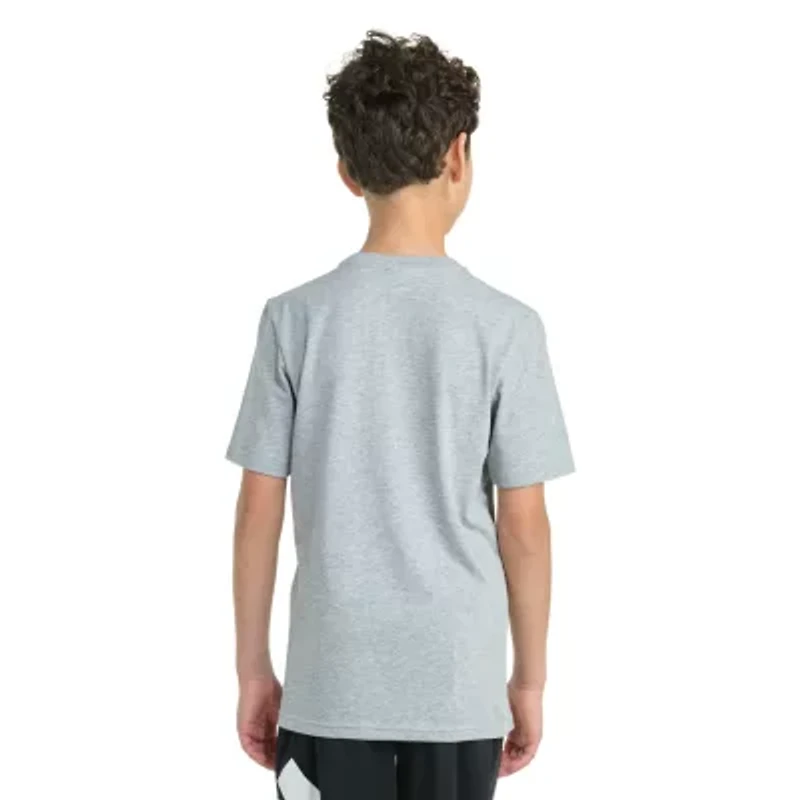 adidas Big Kid Boys Crew Neck Short Sleeve Regular Fit Graphic T-Shirt