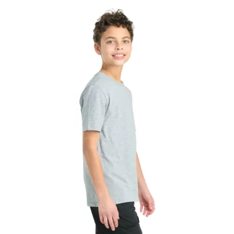 adidas Big Kid Boys Crew Neck Short Sleeve Regular Fit Graphic T-Shirt