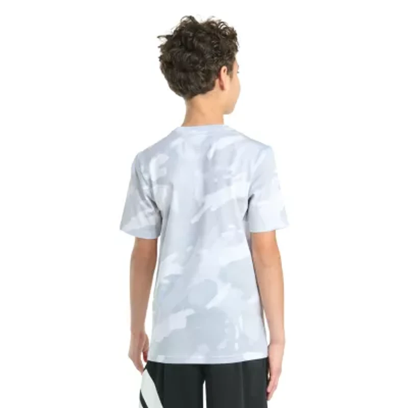 adidas Big Kid Boys Crew Neck Short Sleeve Regular Fit Graphic T-Shirt