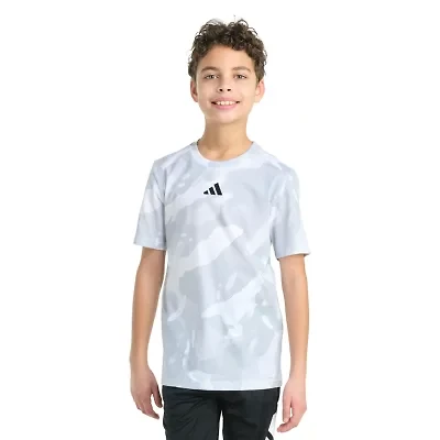 adidas Big Kid Boys Crew Neck Short Sleeve Regular Fit Graphic T-Shirt