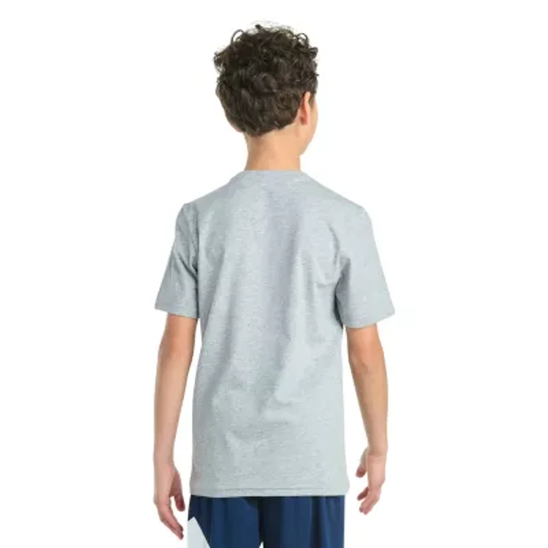 adidas Big Kid Boys Crew Neck Short Sleeve Regular Fit Graphic T-Shirt