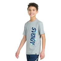 adidas Big Kid Boys Crew Neck Short Sleeve Regular Fit Graphic T-Shirt