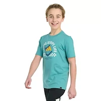 adidas Big Kid Boys Crew Neck Short Sleeve Regular Fit Graphic T-Shirt
