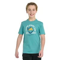 adidas Big Kid Boys Crew Neck Short Sleeve Regular Fit Graphic T-Shirt