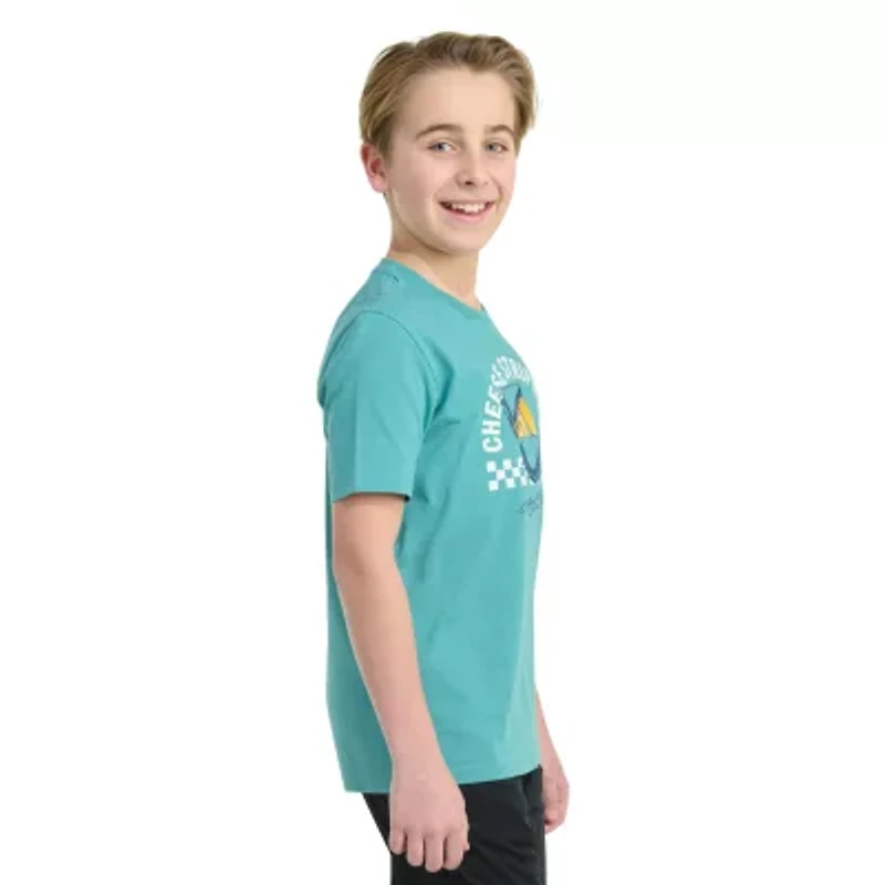 adidas Big Kid Boys Crew Neck Short Sleeve Regular Fit Graphic T-Shirt