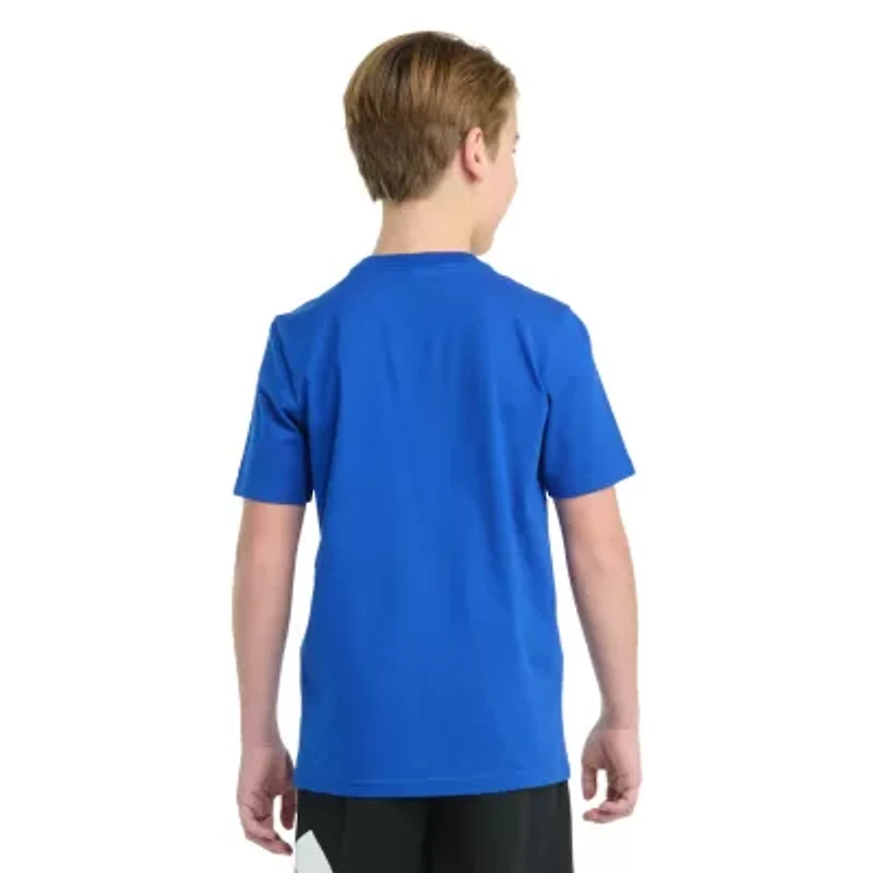 adidas Big Kid Boys Crew Neck Short Sleeve Regular Fit Graphic T-Shirt