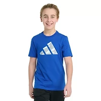 adidas Big Kid Boys Crew Neck Short Sleeve Regular Fit Graphic T-Shirt