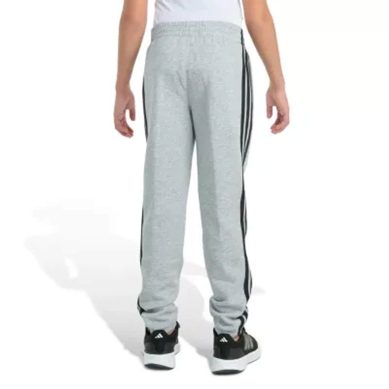 adidas Big Kid Boys Drawstring Waist Tapered Mid Rise Regular Fit Fleece Jogger Pant