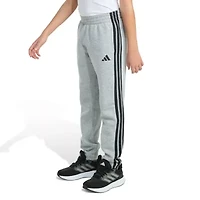 adidas Big Kid Boys Drawstring Waist Tapered Mid Rise Regular Fit Fleece Jogger Pant