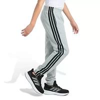 adidas Big Kid Boys Drawstring Waist Tapered Mid Rise Regular Fit Fleece Jogger Pant