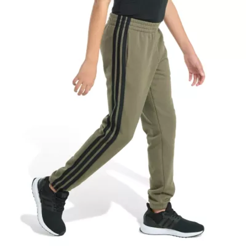 adidas Big Kid Boys Drawstring Waist Mid Rise Regular Fit Jogger Pant