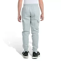 adidas Big Kid Boys Drawstring Waist Cuffed Mid Rise Regular Fit Fleece Jogger Pant