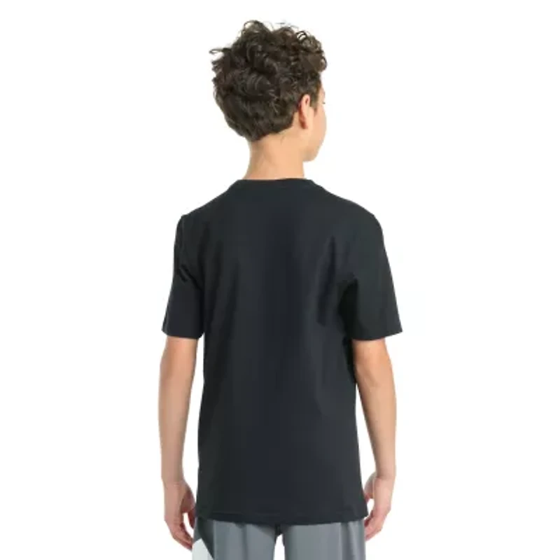adidas Big Kid Boys Crew Neck Short Sleeve Regular Fit Graphic T-Shirt