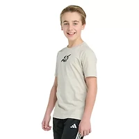 adidas Big Kid Boys Crew Neck Short Sleeve Regular Fit Graphic T-Shirt