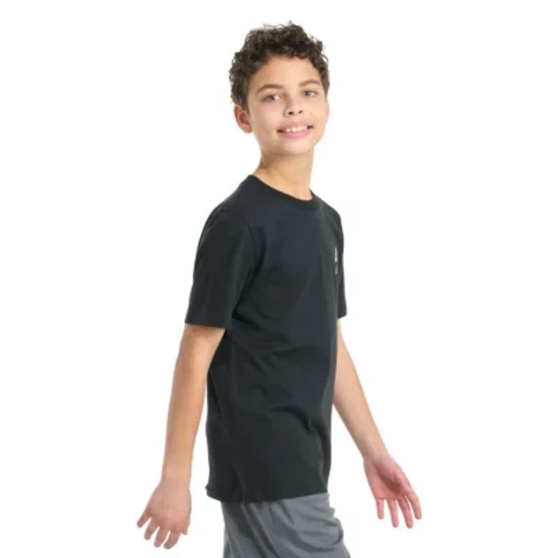 adidas Big Kid Boys Crew Neck Short Sleeve Regular Fit Graphic T-Shirt