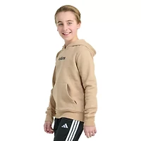 adidas Big Kid Boys Long Sleeve Embroidered Fleece Active Hoodie
