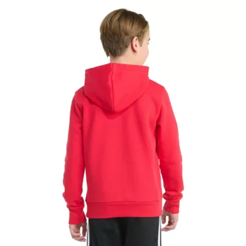 adidas Big Kid Boys Long Sleeve Fleece Active Hoodie