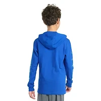 adidas Big Kid Boys Hooded Long Sleeve Regular Fit Graphic T-Shirt