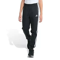 adidas Big Kid Boys Drawstring Waist Cuffed Mid Rise Regular Fit Fleece Jogger Pant