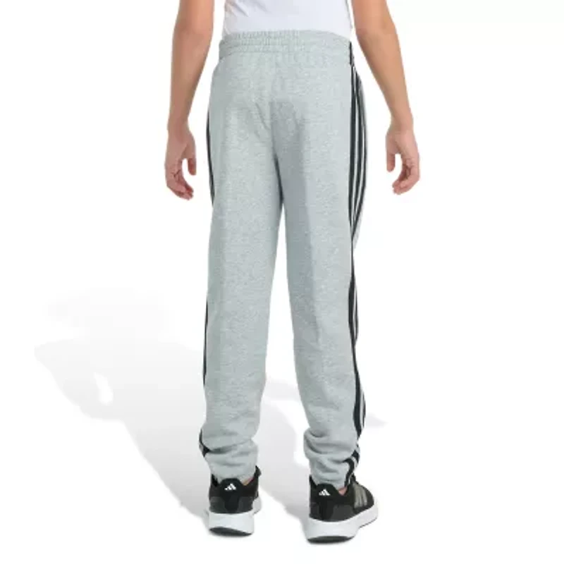 adidas Big Kid Boys Drawstring Waist Tapered Mid Rise Regular Fit Jogger Pant