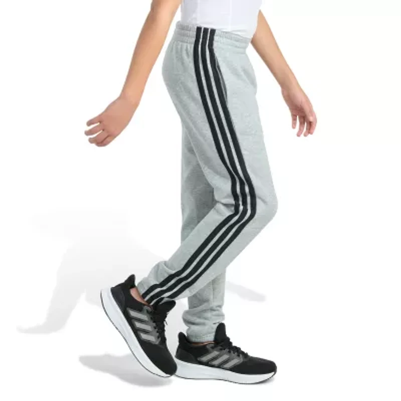 adidas Big Kid Boys Drawstring Waist Tapered Mid Rise Regular Fit Jogger Pant