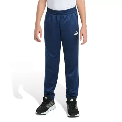 adidas Big Kid Boys Drawstring Waist Cuffed Mid Rise Regular Fit Jogger Pant