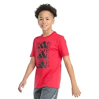 adidas Big Kid Boys Crew Neck Short Sleeve Regular Fit Graphic T-Shirt