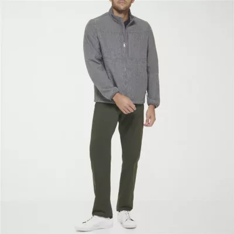 Dockers Mens Wind Resistant Interior Pockets Midweight Softshell Jacket