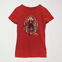 Little & Big Kid Girls Crew Neck Short Sleeve Slim Fit Doctor Strange Marvel Graphic T-Shirt