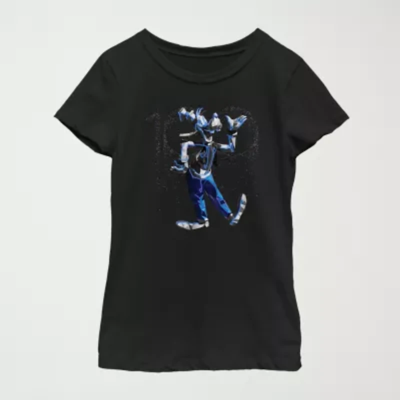 Moon Knight Little & Big Kid Girls Crew Neck Short Sleeve Slim Fit Marvel Graphic T-Shirt