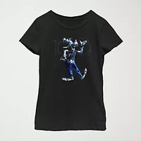 Moon Knight Little & Big Kid Girls Crew Neck Short Sleeve Slim Fit Marvel Graphic T-Shirt