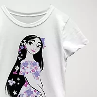 Disney Encanto Little & Big Kid Girls Crew Neck Short Sleeve Slim Fit Graphic T-Shirt