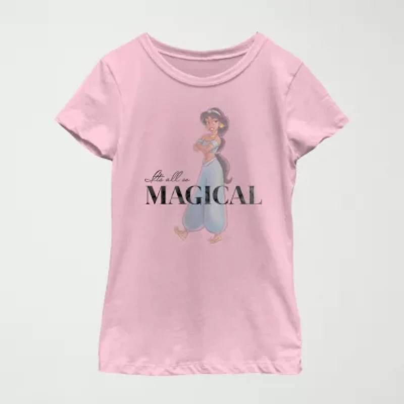 Boba Fett Little & Big Kid Girls Crew Neck Short Sleeve Slim Fit Star Wars Graphic T-Shirt