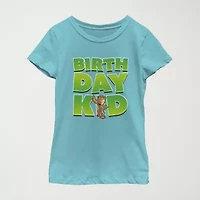 Little & Big Kid Girls Crew Neck Short Sleeve Regular Fit Guardians of the Galaxy Graphic T-Shirt