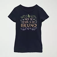 Disney Little & Big Kid Girls Crew Neck Short Sleeve Regular Fit Encanto Graphic T-Shirt
