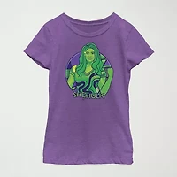 She Hulk Little & Big Kid Girls Crew Neck Short Sleeve Regular Fit Marvel Graphic T-Shirt