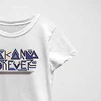 Little & Big Kid Girls Crew Neck Short Sleeve Classic Fit Black Panther Graphic T-Shirt